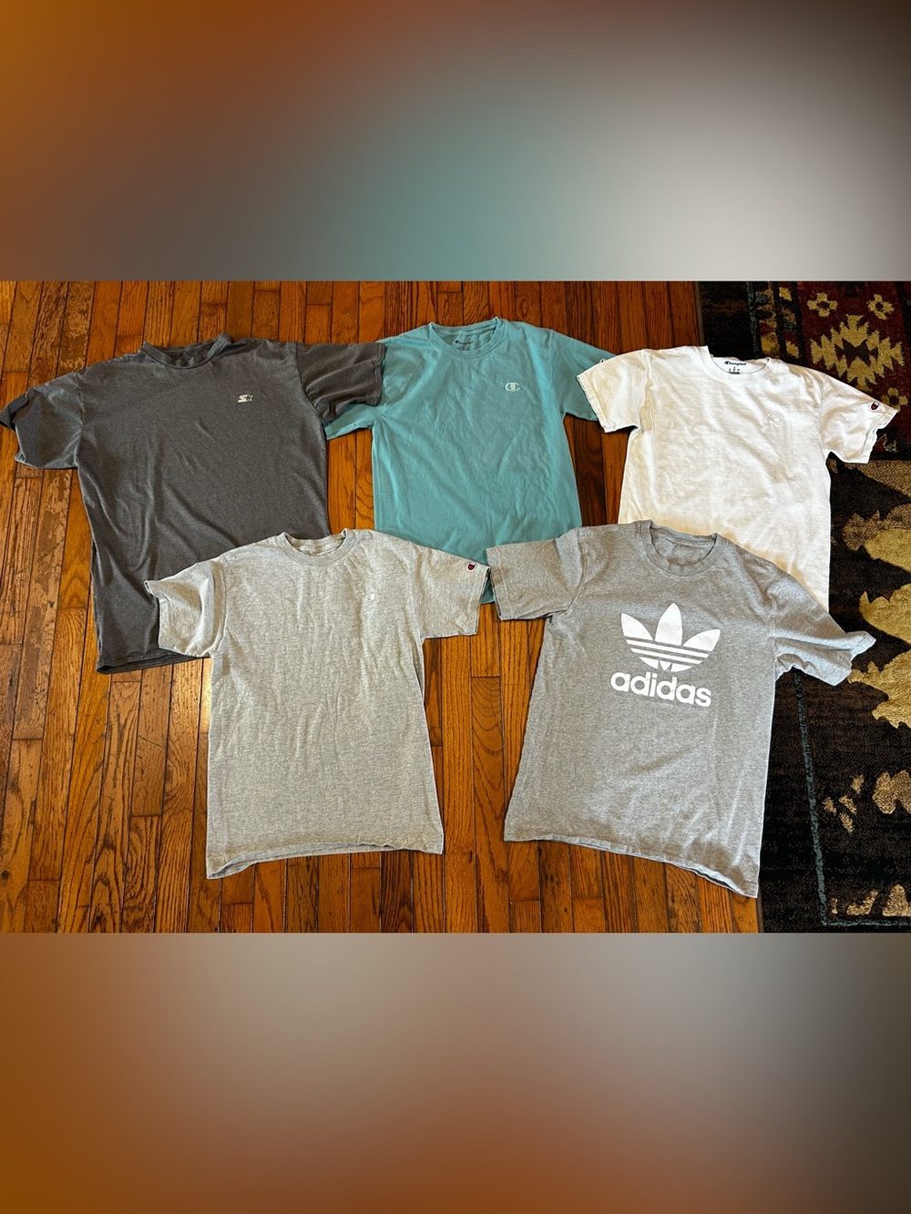 Champion Adidas Starter T-Shirt Lot of 5 Men’s Small / Youth XXL